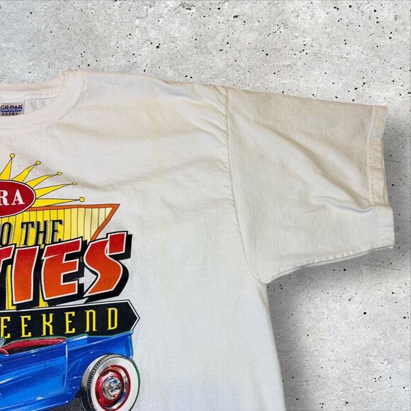 Vintage MSRA Back to the Fifties Weekend 2004 T-Shirt XXL Gildan Saint Paul Minn - Picture 7 of 11